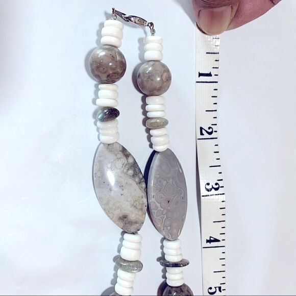 Crazy Lace Agate Necklace Approx 18” (20 Crazy Lace Stones) Gorgeous - Picture 9 of 12